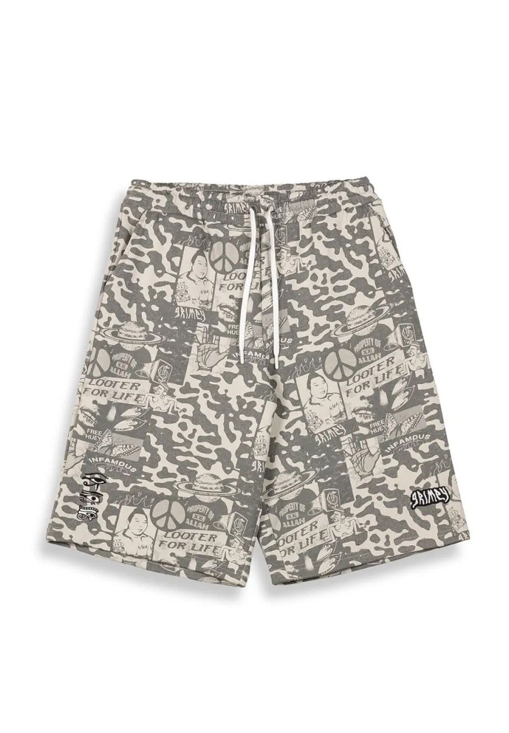 Peace Within All Over Print Baggy Sweatshorts