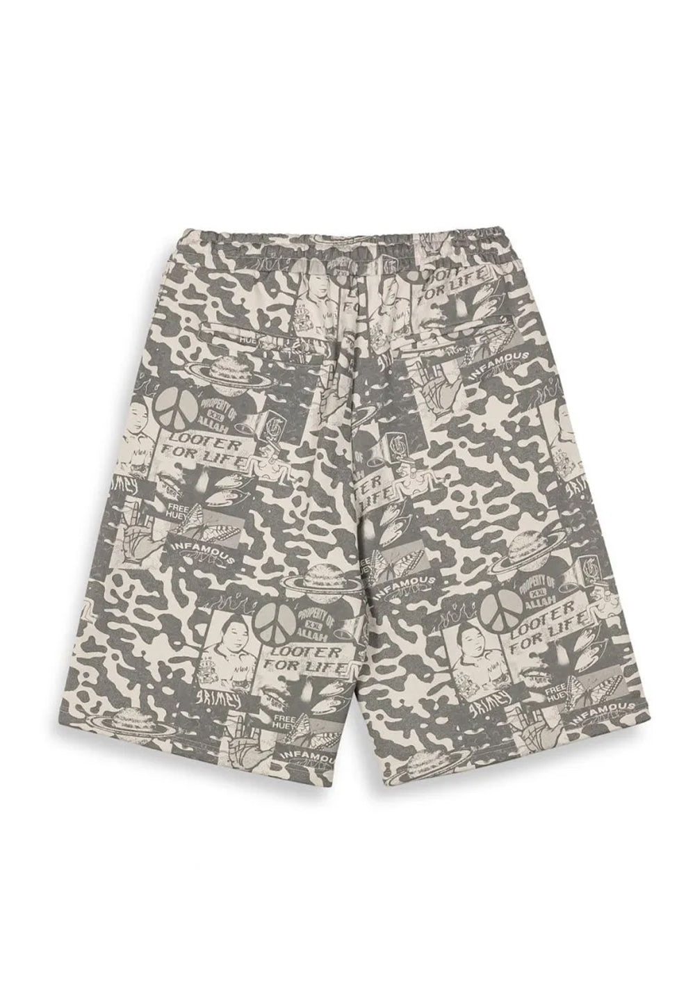 Peace Within All Over Print Baggy Sweatshorts