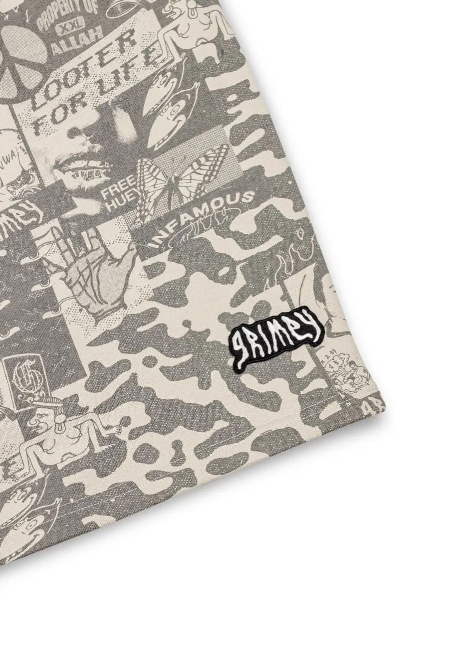 Peace Within All Over Print Baggy Sweatshorts
