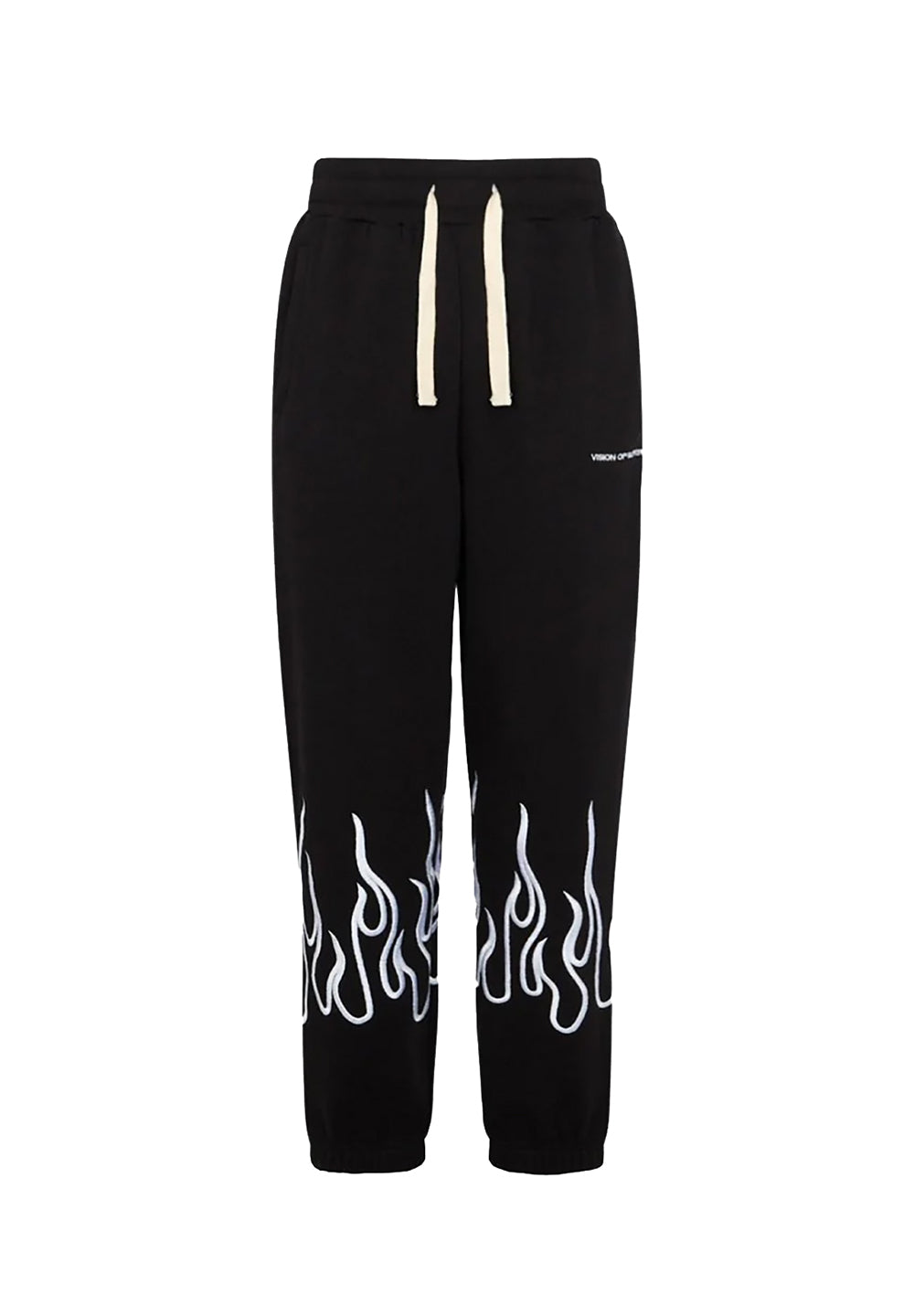 Pants With Embroidered Flames