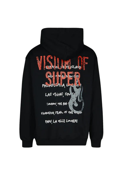 Hoodie With Military Vos Print