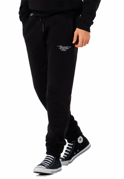 Pants With Embroidered Gotic Logo