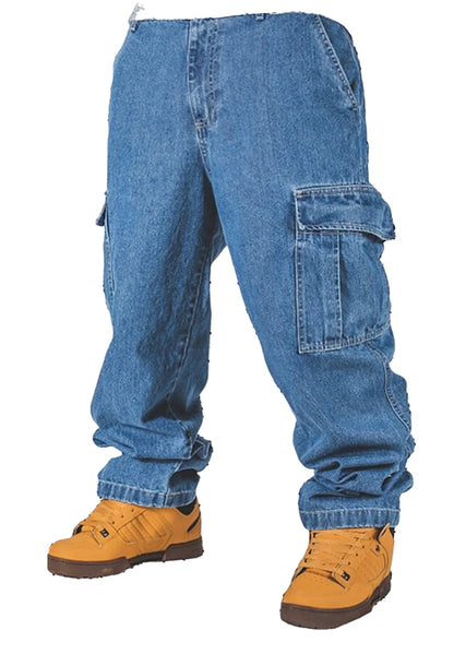 Baggy Cargo Jeans Blueskin