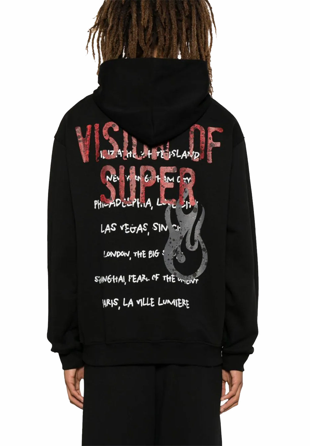 Hoodie With Military Vos Print