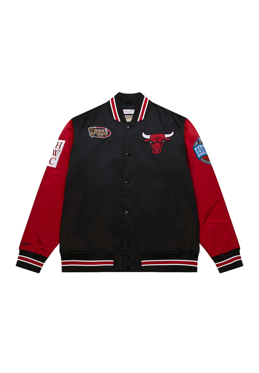 NBA Satin Jacket Vintage Logo Bulls