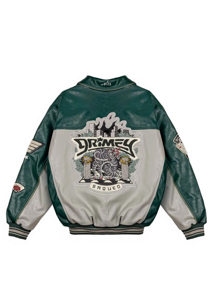 Deeper Leather Varsity Jacket