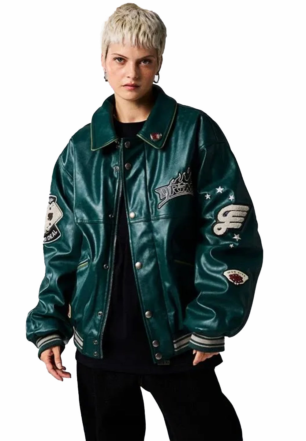 Deeper Leather Varsity Jacket