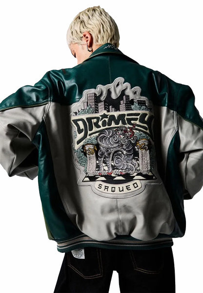 Deeper Leather Varsity Jacket