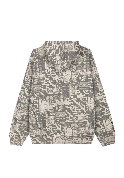 Peace Within All Over Print Zipper Hoodie