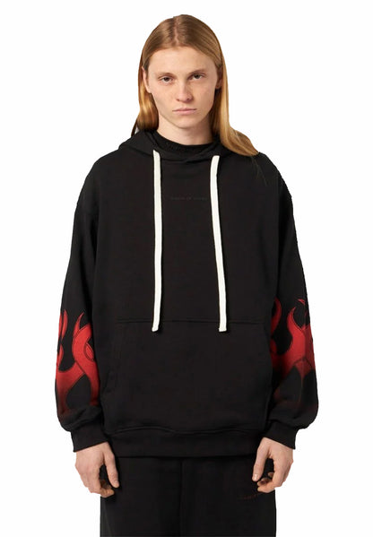 Hoodie With Red Flames