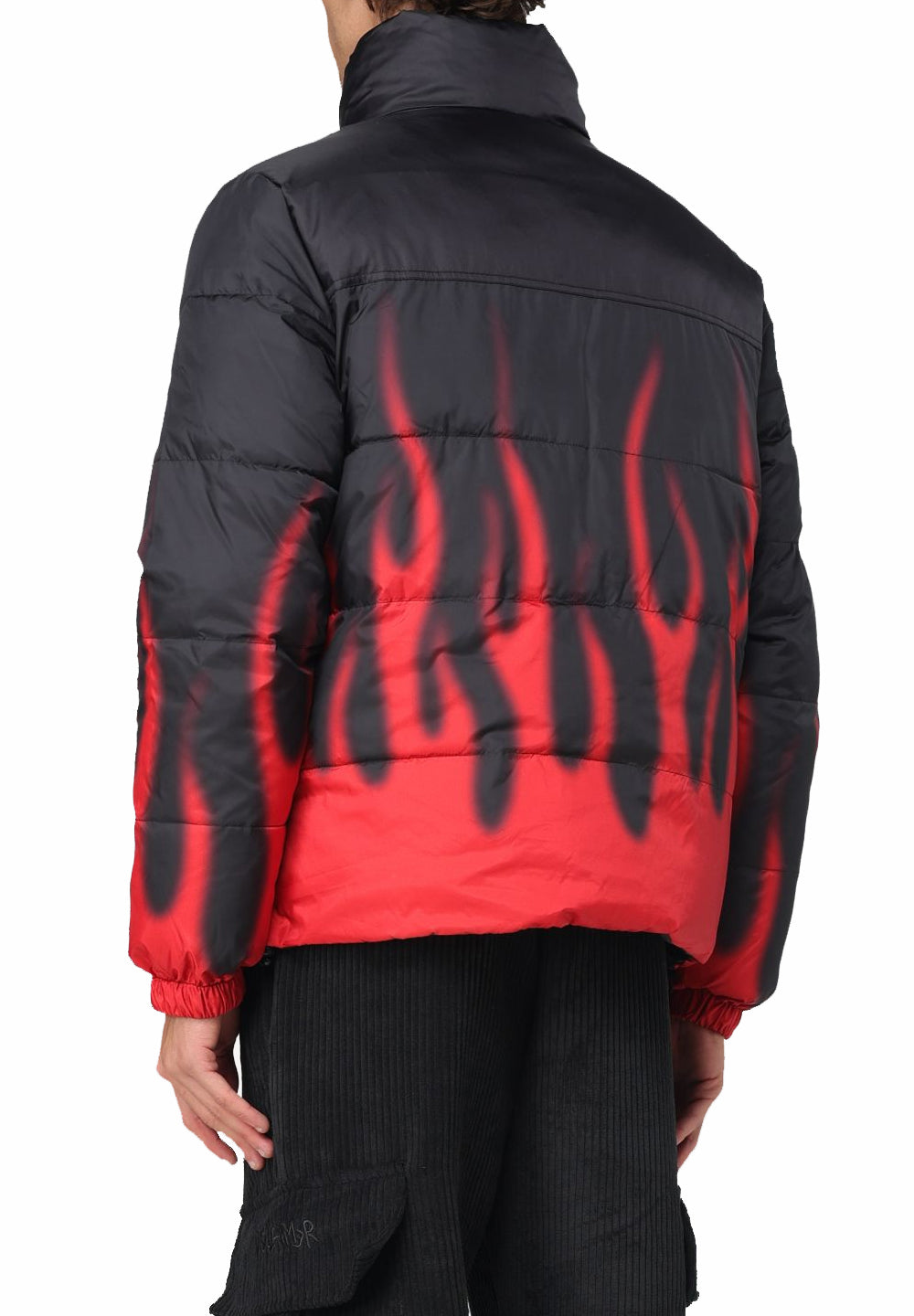 Puffy Jacket With Flames