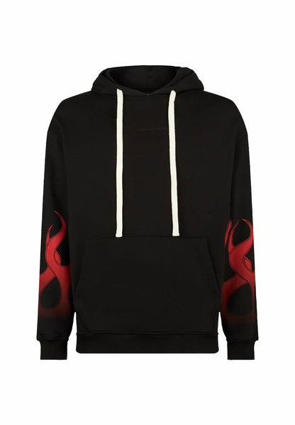 Hoodie With Red Flames