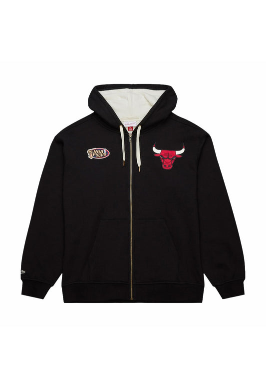 NBA Full Zip Fleece Vintage Logo Bulls