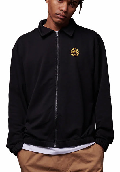 Badge Round Logo Zip Sweatshirt