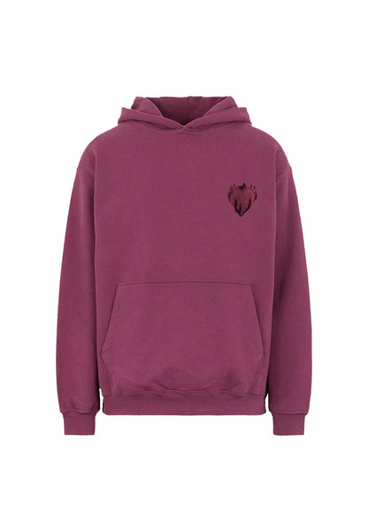 Grape Wine Hoodie With Embroidered Logo