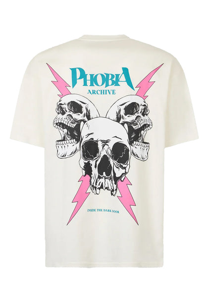 T-shirt with Screaming Skulls