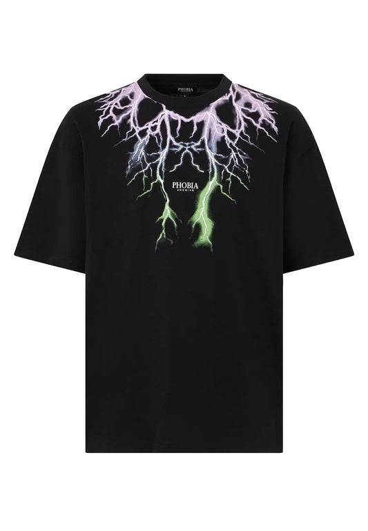 T-shirt with Bicolor Lightning